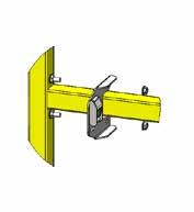 Install lift brackets to gate. (See Illustration 6.) IMPORTANT!  bracket. Illustration 6. B RIGHT NOTICE Flange nuts must remain.