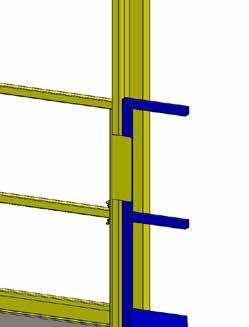 Attach spreader bar to idler and drive column with hardware (See Illustration 9 & 10.