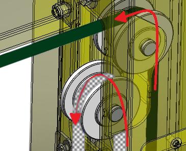Remove Access covers to retrieve lifting strap from drive column. (See Illustration 15) IMPORTANT!