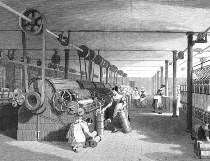 The textile industry was the first industry to be affected by the Industrial Revolution.
