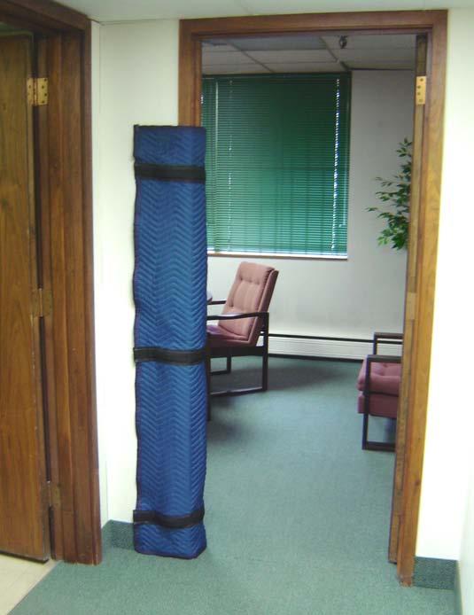 Padded Door Jamb Protector #18727 Door Jamb Protector 26" W x 72" H Constructed of using high quality 18102 van pad material with heavy felt fill to protect doorways from