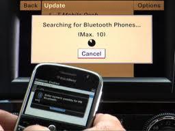 Bluetooth hands-free system Phone connecting with head unit Symmetric positioning of speakers