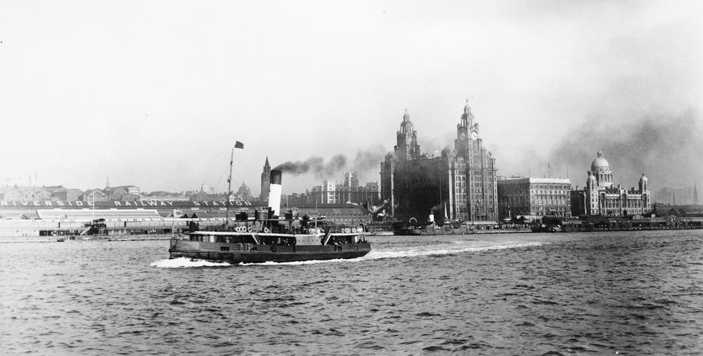 The Mersey ferry Rose on the Mersey c.1923.