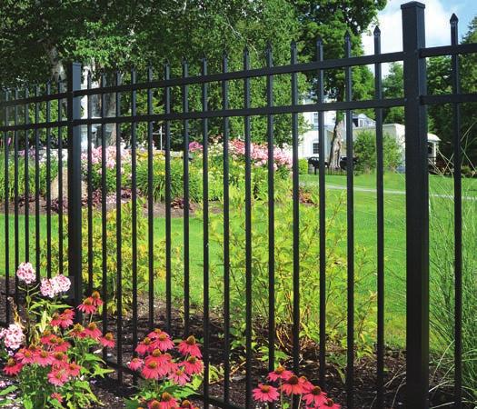 Independence PLUS ALUMINUM FENCING The Independence Plus product line offers a stylish, stately look with maintenance free performance that is perfect for residential and pool applications FEATURES &