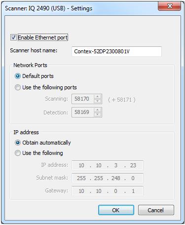 You may wish to change the default name of the scanner to comply with your organization.