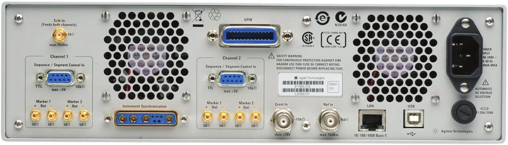 The 81180A arbitrary waveform generator offers convenient features that make your test easier Function generator for fast setup Differential output channel 2 Figure 2.