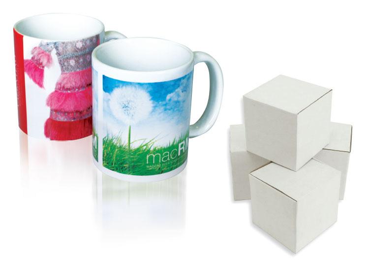 MUG EXPRESS MG001 Traditional Mug Ceramic Mugs are Individually Boxed Features: Height: 96mm Diameter: 80mm Volume: 350mls Individually boxed 36 units (1 box) per logo design Decoration available: