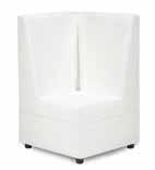 Sophistication Ottoman White Leather 31