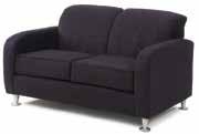 Charcoal Leather 82 L x 36 D x 36 H Grammercy Loveseat Charcoal