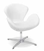 Chair Leather White Leather 28 L x 32 D x 32 H