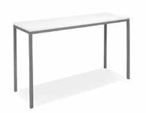 Blanco Rectangle Bar Table White/Chrome 72 L x 24