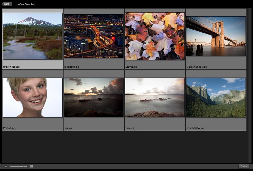 24 Perfect Layers (Home) The Quick View Browser adds an elegant full-screen view of your images, effects and presets.