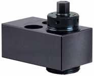 Clamping block, mechanical Applications: for clamping and locking dies on press beds and rams on beds of machine tools when the available space is limited Function: The high-pressure spindle is