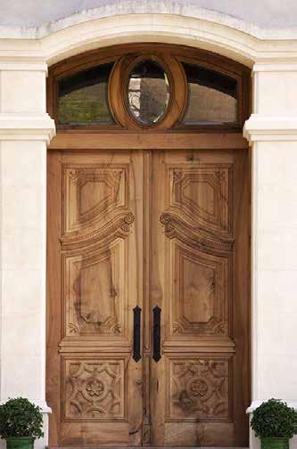 walnut entry doors