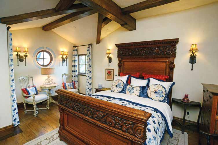 A beautiful guest bedroom suite.