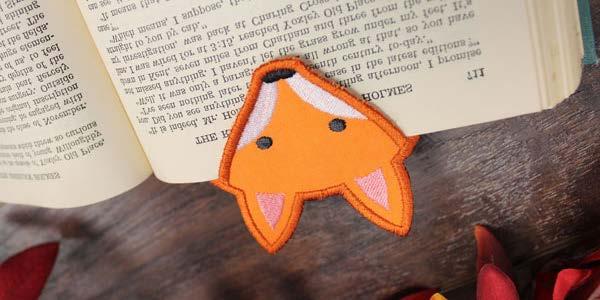 Peeking Bookmarks, In-the-Hoop Book lovers will adore these delightful in-the-hoop designs!