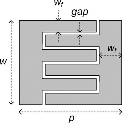 2 are used in the simulation. In Fig. 3, the short-ended resonator is connected to the magnetic coupled section with input and output ports for magnetic coupling in the resonator.