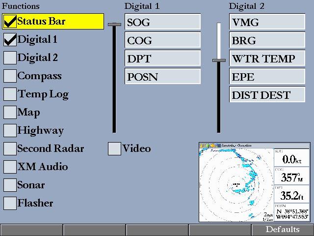 GMR 21/41 OPERATION > THE RADAR CONFIGURATION PAGE THE RADAR ADJUSTMENT MENU The Radar Adjustment Menu The Radar Adjustment Menu is a numbered list of options that allows direct access to the