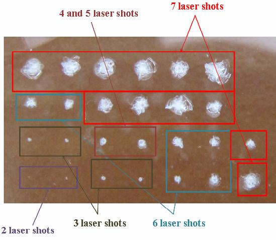 J. Fournier et al. / Physics Procedia 8 (2010) 39 43 41 2.2. Laser damage: We create laser damage in our samples with a Nd:YAG laser, at 351 nm wavelength, 2.