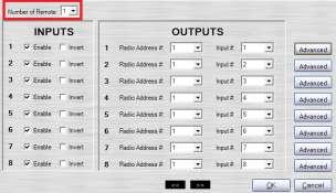 Configuring I/O in Normal Mode You can reach the I/O Basic Setup window either through the Wizard Setup or with the I/O Configuration button at the bottom of the General Setup page.