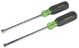 2 Piece Nut Holding Nut Drivers Set (0253-06nh-6) An innovative Greenlee patent pending design for those tricky applications requiring single-handed use of the driver.