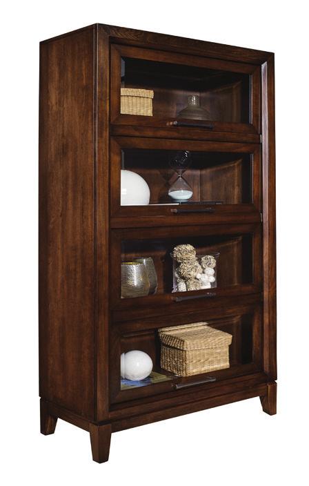 Tall Lawyer Bookcase 85231-616 Timber finish W36 D16 H70-3/8 in.