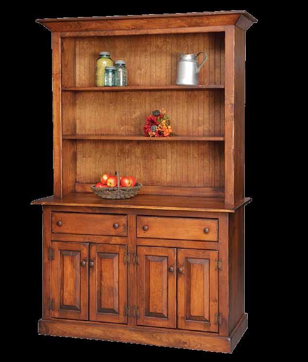 #4-2 4' Homestead Hutch 53w x 80h x 20d Base only