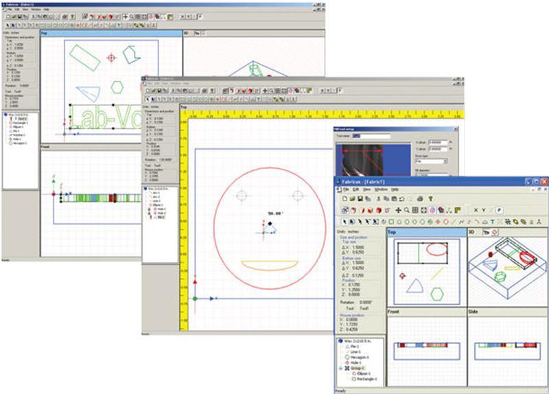 The Fabricus Software is an entry level CAD/CAM software used to easily create G and M machine code files.