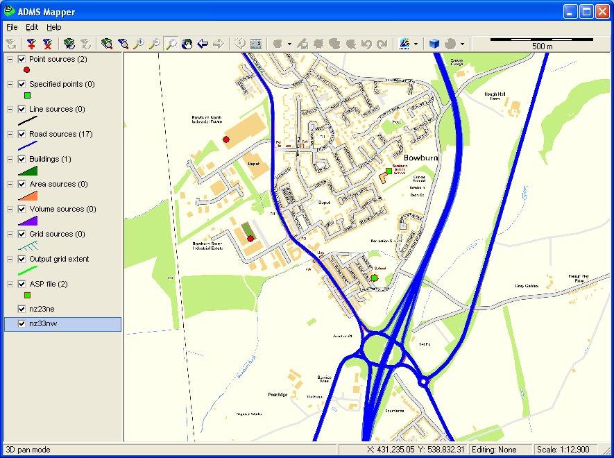 ADMS Mapper can plot contours of ADMS-Urban gridded output concentrations Three methods In-built