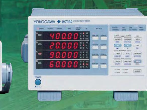 000A Fast display and data update rate The fast display and 00ms maximum data update rate of the WT300 series offers customers a short tact time in their testing procedures.