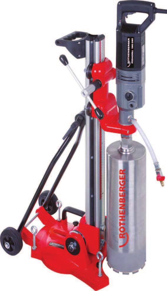 Hand-Operated and Stationary Drilling RODIACUT 170 PRO C / 170 PRO D Drilling system with dowel- or vacuum combination plate, drill Ø 10-00 mm APPLICATION AREA 4 Applications with just one unit:
