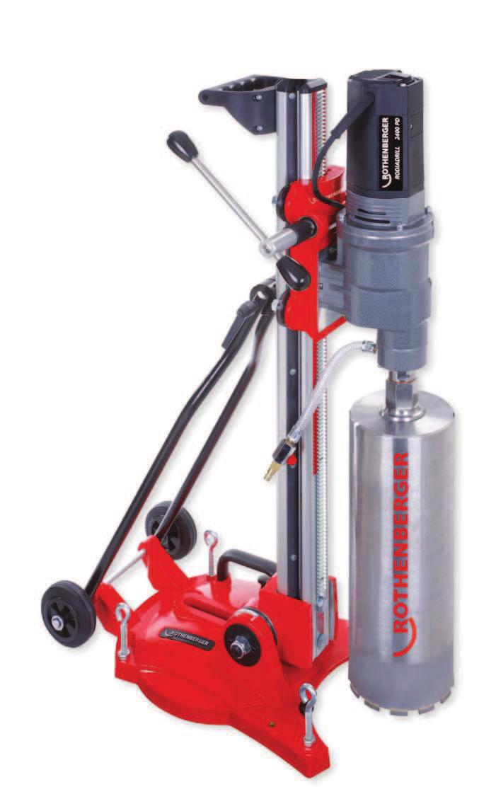 RODIA Diamond Core Drilling Stationary Drilling RODIACUT 70 PRO C / 70 PRO D Drill stand with dowel- or vacuum combination plate drill Ø 3-50 mm APPLICATION AREA applications in one unit: Stationary