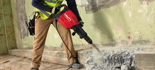 Demolition Hammers and Breakers Breaker TE 1000-AVR Demolishing concrete and masonry at floor level or below waist level Corrective chiselling such as adjustments to door and window openings