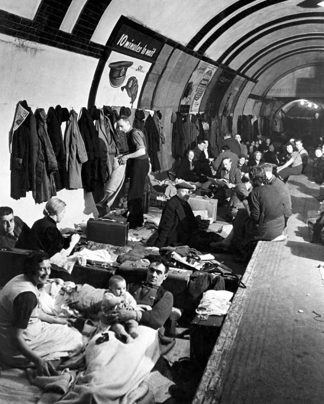 Picture 5 Second World War air raid shelter, London Underground.