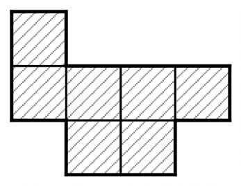 26. Shade the smallest number of squares required to make the dotted line shown a line of symmetry. (2) Q26 27.