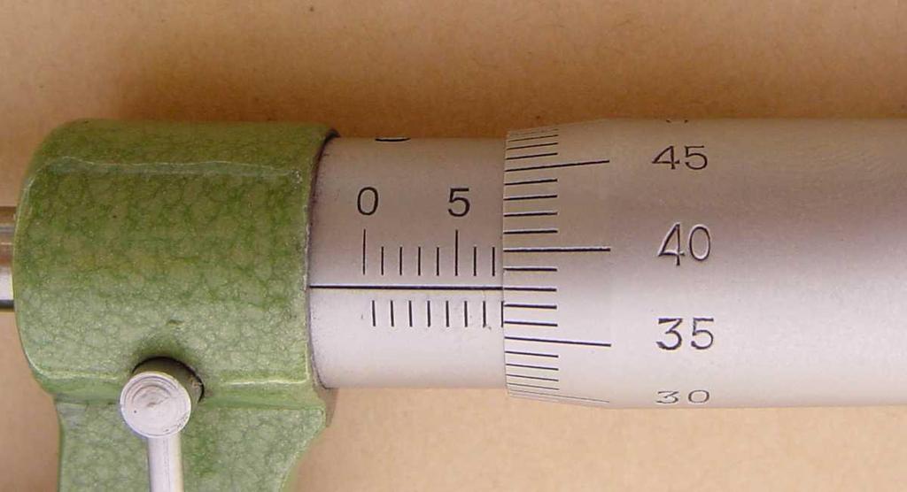 Extra examples of micrometer reading Sleeve reading =7mm