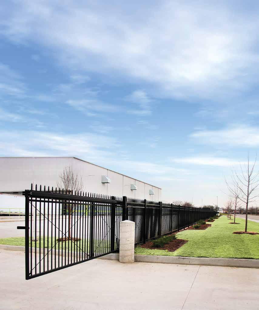 V2 COMMERCIAL ORNAMENTAL FENCE Commercial Grade Welded Ornamental Steel Fence Designed with heavy-duty 14 gauge rails, 3/4 pickets and an architectural grade powder coat, V2 commercial fence provides