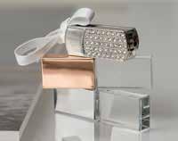 Crystal USB also available in 32GB.