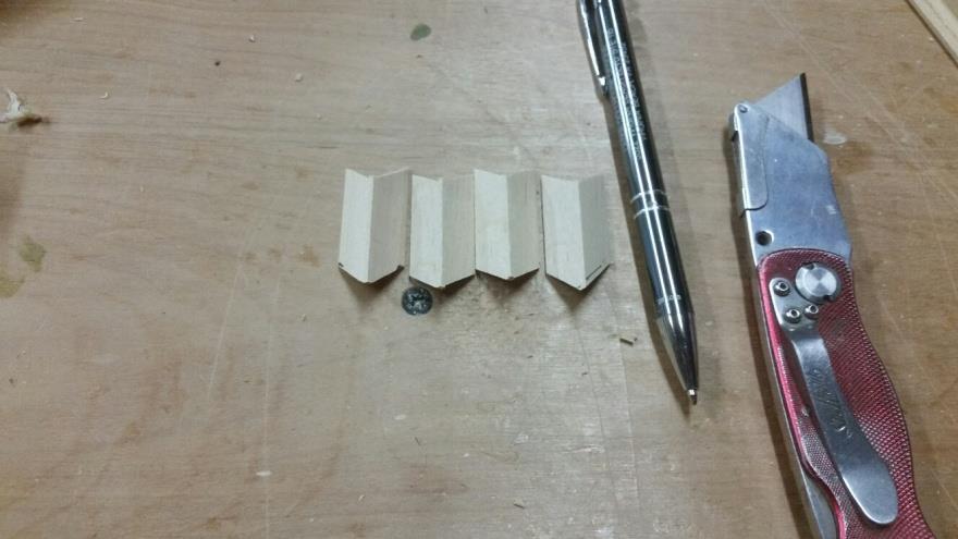 Cut a piece of the corner molding to match the lower