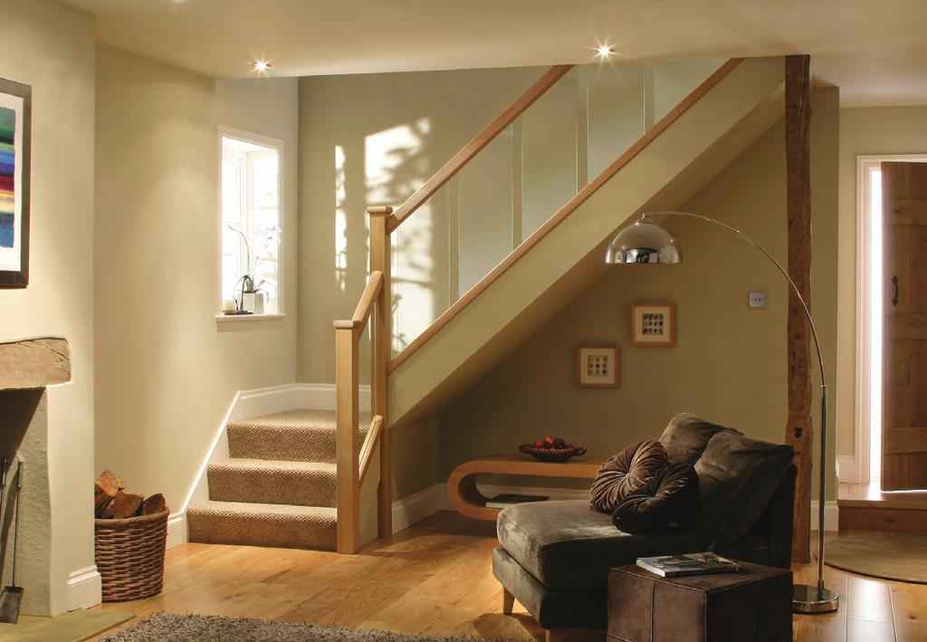 Reflections The Reflections range of contemporary stair parts from Cheshire Mouldings, is a unique blending of thoughtfully designed toughened glass panels alongside traditional