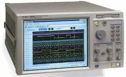 And we can show the output waveform by the oscilloscope Agilent