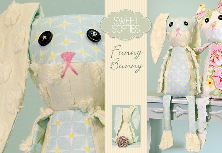 Published on Sew4Home Sweet Softies: Funny Bunny Editor: Liz Johnson Thursday, 08 April 2010 10:00 Stuffed animals make me happy.
