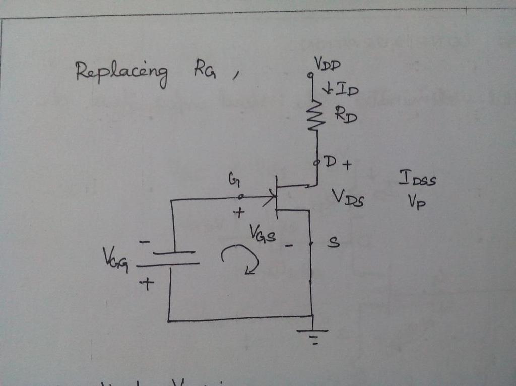 Apply KVL to gate circuit, 1 Since is fixed DC supply the voltage is fixed in magnitude,