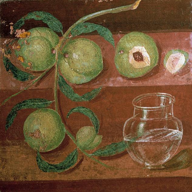 Title: Still Life Medium: Detail of a wall painting Size: approx. 1'2" X 1 ½" (35.5 X 31.