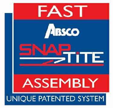 ABSCO ASSEMBLY INTRODUCTION The snap-tte assembly system locks most permeter channels to all roof and wall sheets wthout the need for tools and fasteners.