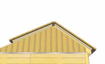 on rafters. Slight Gap between Roof Panels.