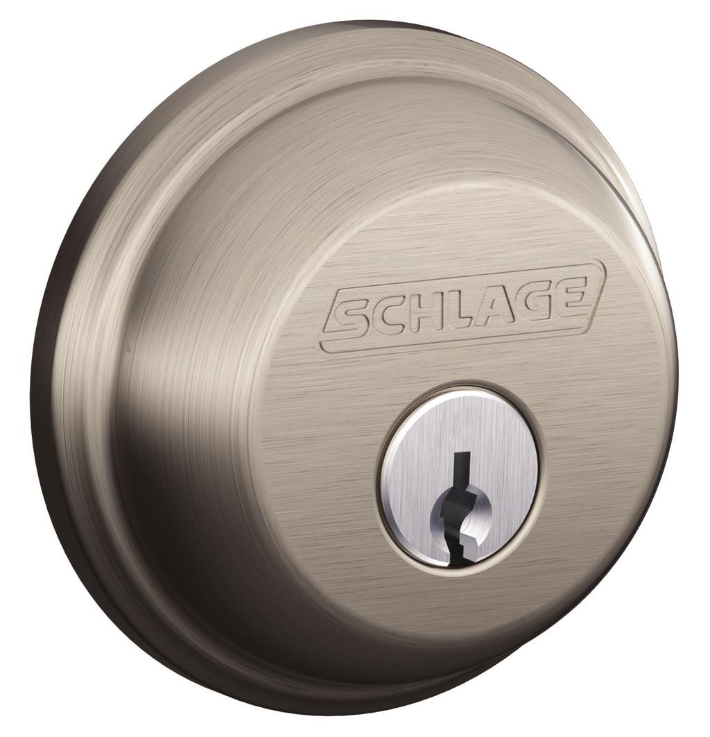 Residential deadbolts B-Series, Grade 1 The B-Series Residential Deadbolt provides Grade 1 security, more style and is designed to install in a snap.