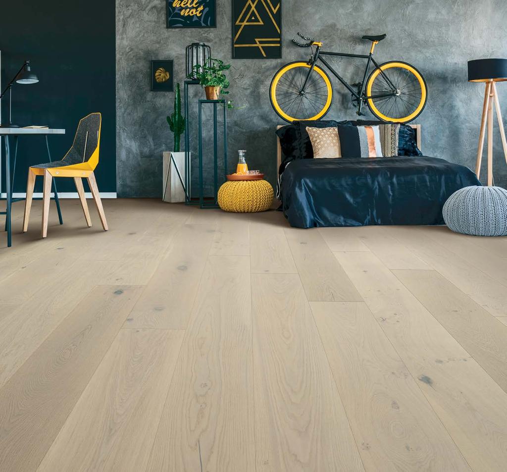 12 Modern Living Spaces Color ANTIBES 13 BENEFITS UV OILED FINISH Ultimate Real Wood Touch & Feel Lower Maintenance Cost Enhances Natural Oak Grain Appearance Ages Better With Time No Sanding or