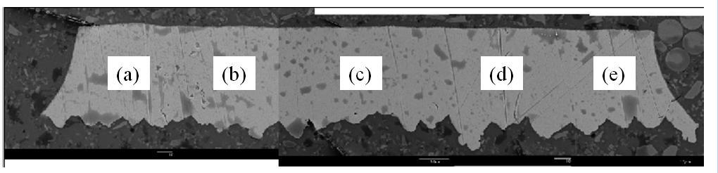 Get SEM pictures of different section of the trace as Figure 1.5.