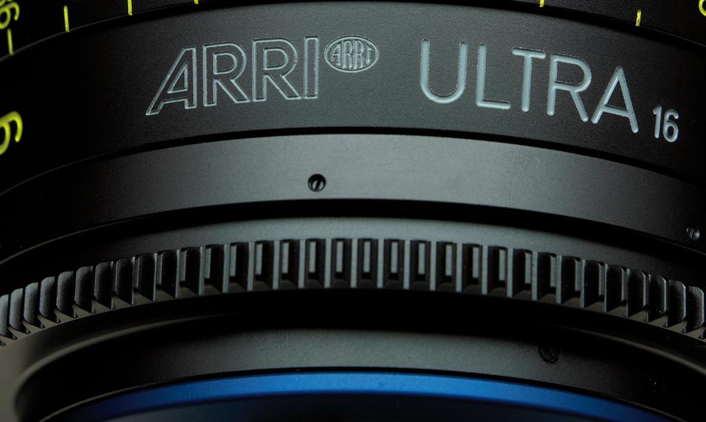 ARRI Ultra 16 Lenses Ultra 16 lenses have been equipped with a blue ring and yellow scale markings to